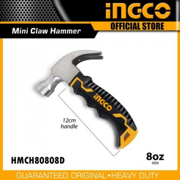 İngco Fiberglass Saplı Mini Çatal Çekiç HMCH80808D ürün görseli 1