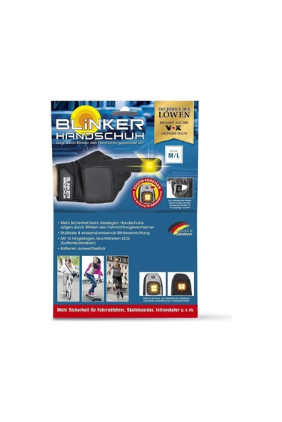 Grand Wolf GW-2835 - Blinker Sinyalli Bisikletçi Eldiven - Resim 3