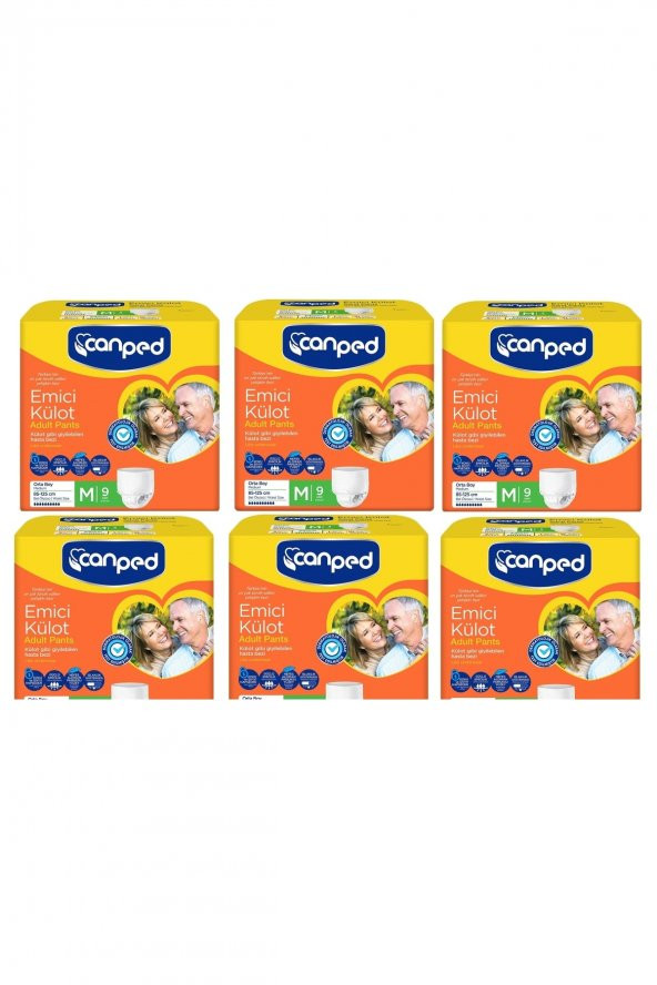 Canped Orta Boy Hasta Bezi ( M ) 9 'lu Emici Külot X 6 Adet ürün görseli 1
