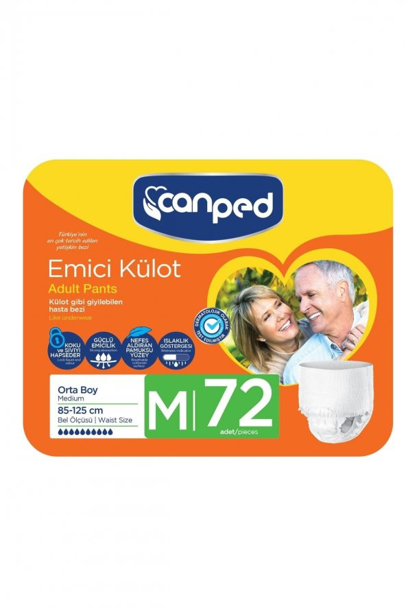 Canped Emici Külot Orta Boy Medium 72'li ürün görseli 1