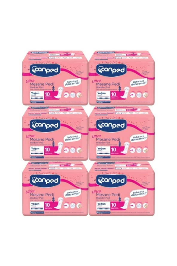 Canped Mesane Pedi Ultra Büyük Boy Yoğun 10 Lu X 6 Adet ürün görseli 1