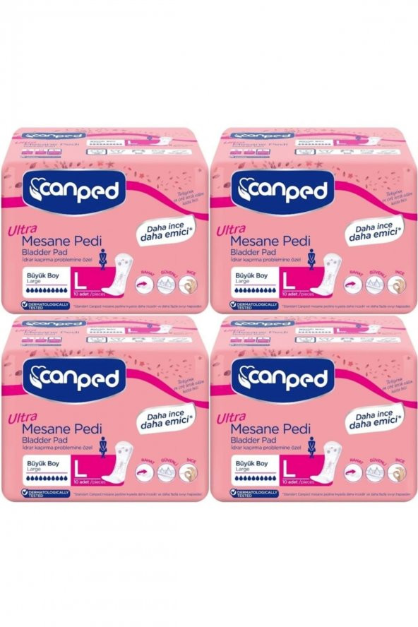 Canped Mesane Pedi Ultra L - Large - Büyük - Yoğun 40 Adet (4PK*10) ürün görseli 1