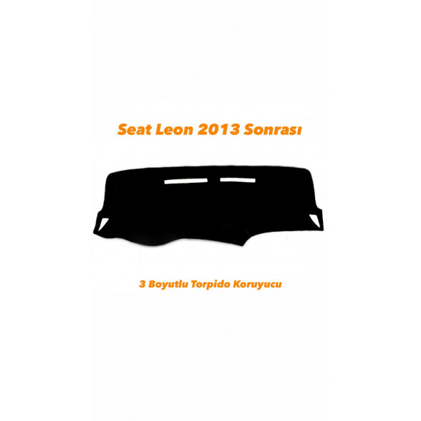 SEAT LEON 2013 SONRASI 3 BOYUTLU HALI TORPİDO KORUYUCU ürün görseli 1