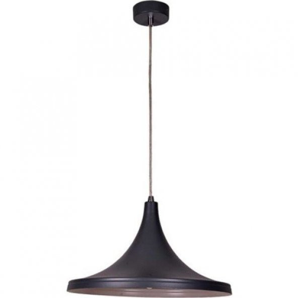 MYLİGHTS SİYAH İÇİ BEYAZ METAL SARKIT AVİZE 36 CM ürün görseli 1