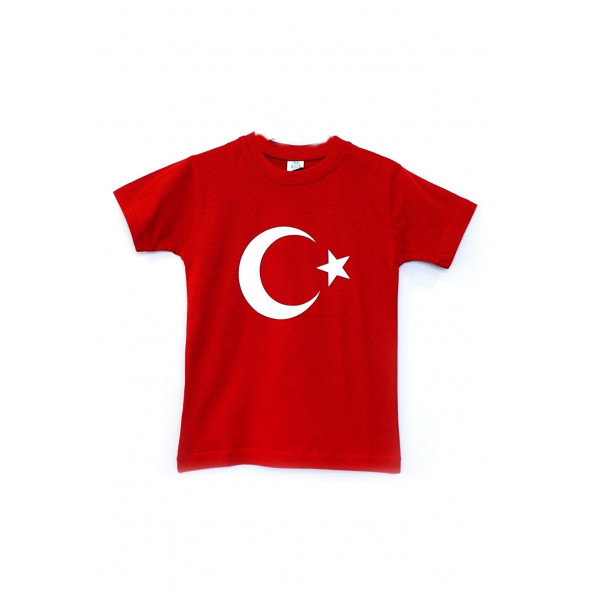 Ay Yıldızlı Türk Bayraklı Tişört ürün görseli 1