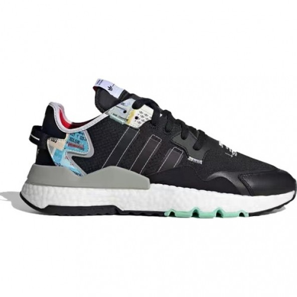 Adidas Nite Jogger Siyah Beyaz Ayakkabı (554362110) ürün görseli 1