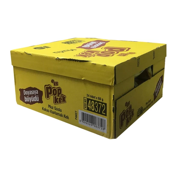 Eti Popkek Muzlu Kek 60 gr 24 adet ürün görseli 1