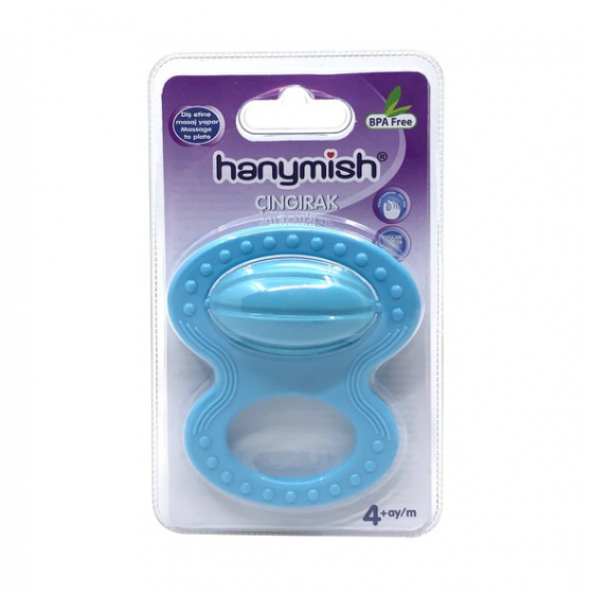 Hanymish 727 Bebek Çıngırağı - Mavi ürün görseli 1