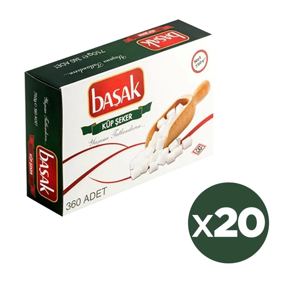 BAŞAK Küp Şeker 750 Gr 360 Lı X 20 Adet ürün görseli 1