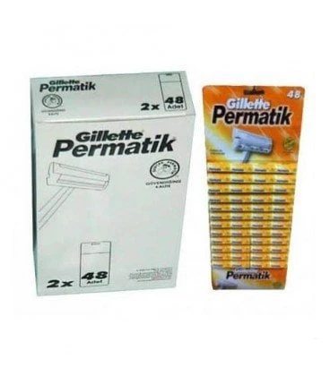 Gillette Permatik Tek Bıçaklı Tıraş Bıçağı 96 adet ürün görseli 1