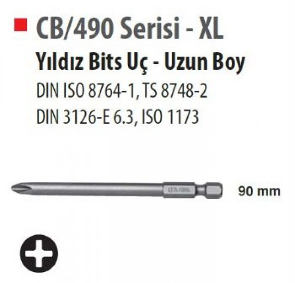Ceta Form Cb/903 Ph3x90 Yıldız Bits Uç ürün görseli 1