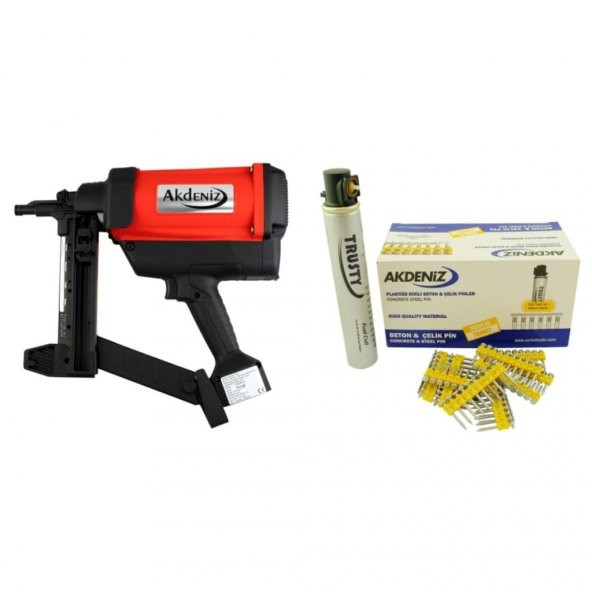 Akdeniz TG 30/38-N1 15-40 MM Gazlı Çivi Çakma Tabancası + 1000 Adet Çivi + Gaz ürün görseli 1