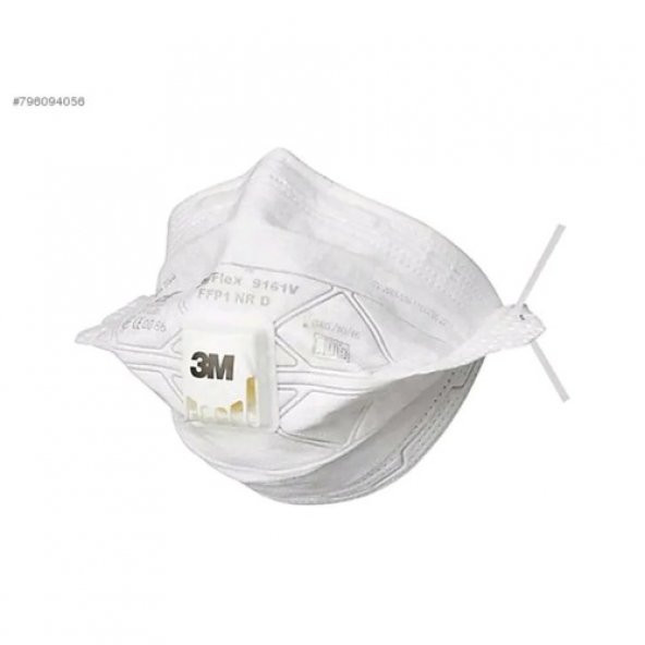 3M 9161E VFlex Partikül Toz Maskesi, FFP1, Ventilli 10 Adet ürün görseli 1