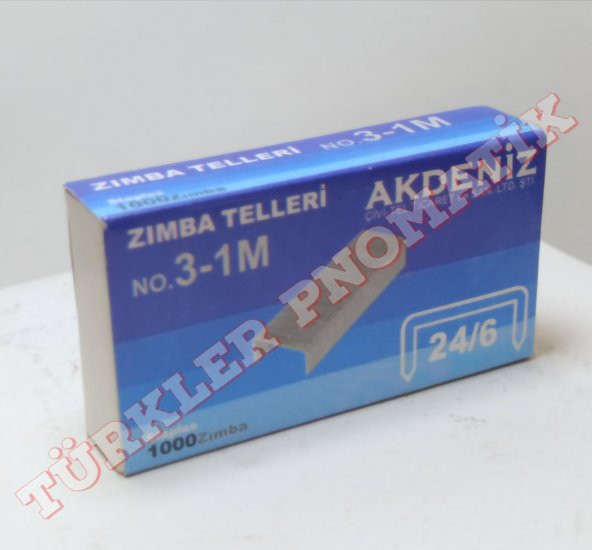 Akdeniz 24-6 Ofis Tipi Zımba Teli 1000 Ad. ürün görseli 1