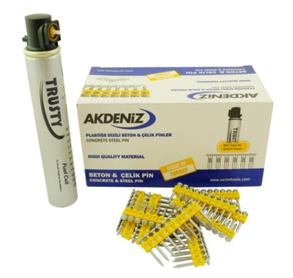 Akdeniz Gazlı Çivi Tabanca Çivi+Gaz ( Pin Gaz ) 2.9X27 MM ürün görseli 1
