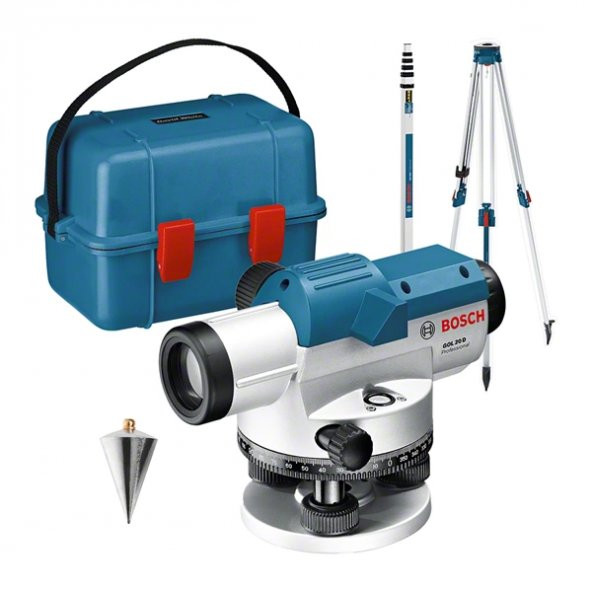 Bosch GOL 20 D (BT 160 + GR 500) Optik Nivelman - 0601068402 ürün görseli 1