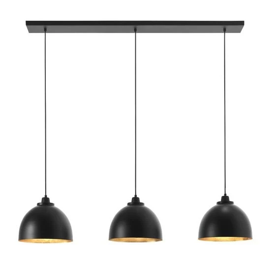 Rsylight Masa Üstü 3 lü Dekoratif Siyah Retro Metal Sarkıt Avize 100 cm ürün görseli 1