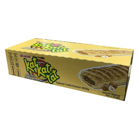 Ülker Kat Kat Tat Kakaolu Milföy Gofret 25 gr 24 adet ürün görseli 1