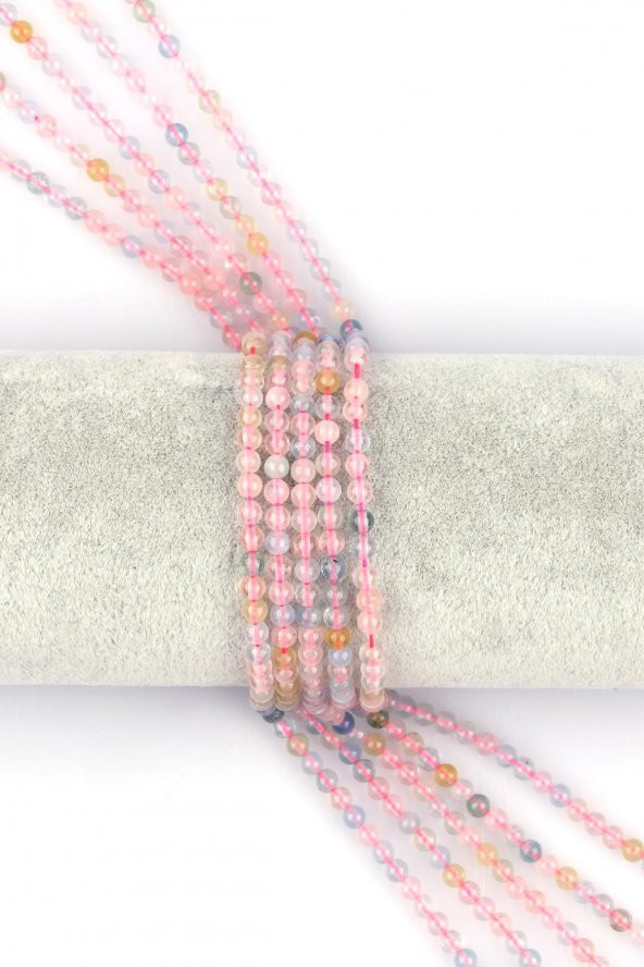 Akuamarin - Morganit Doğal Taş 4 mm Küre Kesim ürün görseli 1