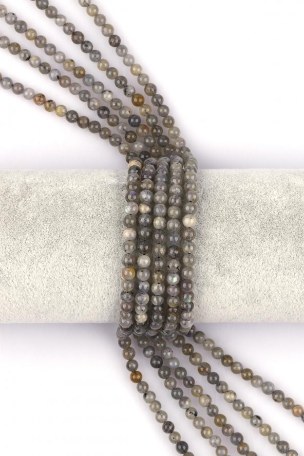 Labradorit ( AB Kalite ) Doğal Taş Dizi 4 mm Küre Kesim ürün görseli 1