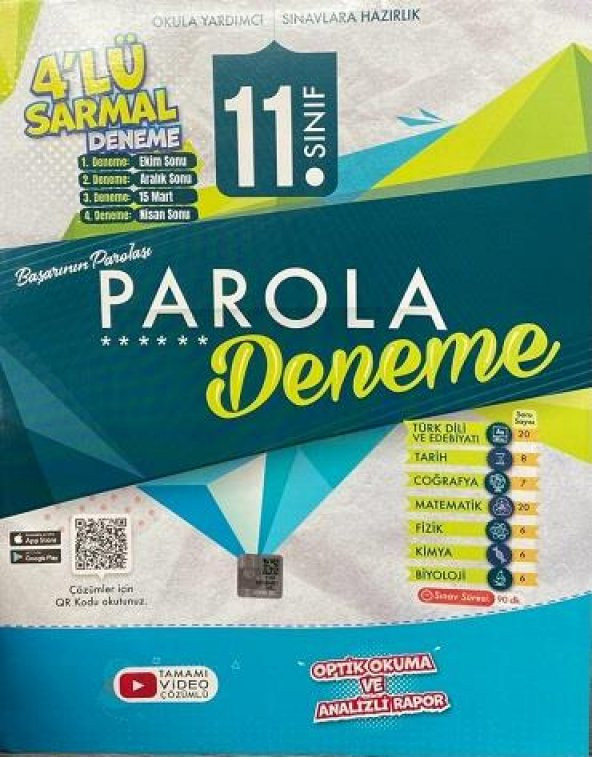 11. Sınıf Sarmal 4 lü Deneme Evrensel İletişim ürün görseli 1