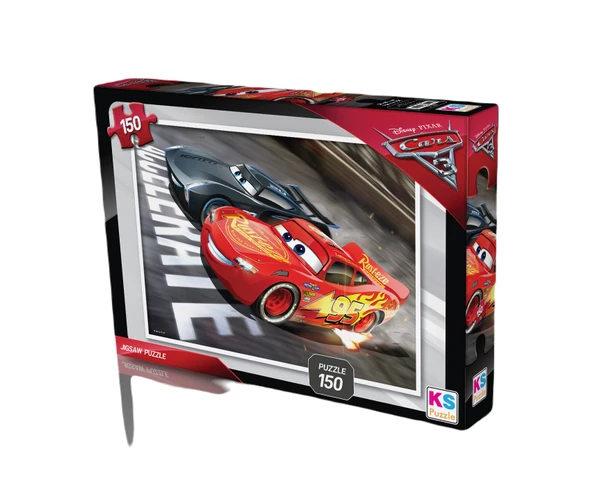 Disney Cars (Arabalar Şimşek Mcqueen) Kutulu 150 Parça Puzzle/Yapboz ürün görseli 1