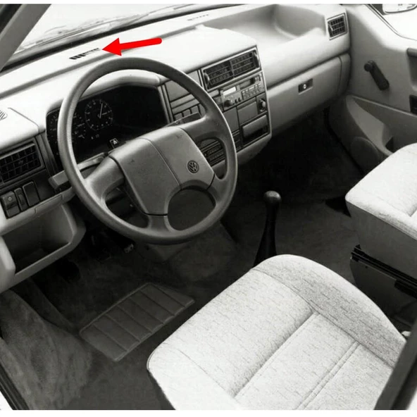 VW Transporter T4 1991-03 Üst Sol Havalandırma Izgarası Gri 701819071 ürün görseli 1