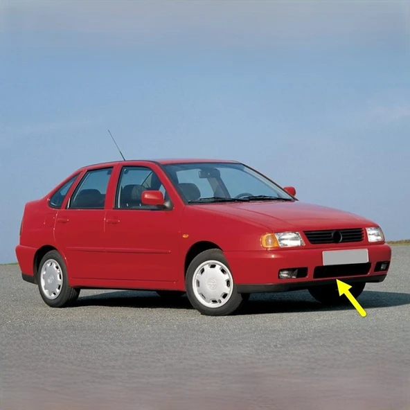 VW Polo Classic Sedan 1996-2002 Ön Tampon Spoylerli 6K5807221B ürün görseli 1