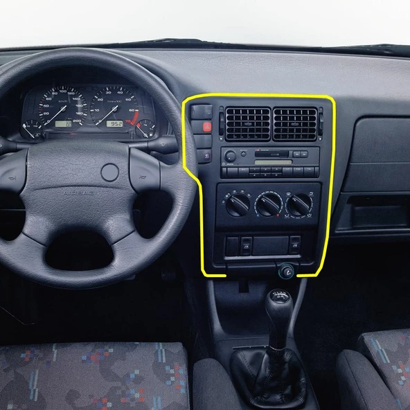 Seat İnca 1996-2003 Ön Torpido Konsolu Teyp Düğme Çerçevesi 6K1858069B ürün görseli 1