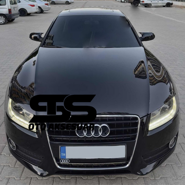 Audi A5 2007 - 2016 modeller ve arası Yarasa Ayna Kapağı Piano Black Abs Plastik Batman ürün görseli 1