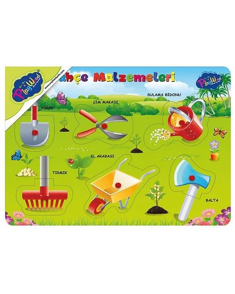 Ahşap Tutmalı Bahçe Malzemeleri 2 ONY293 Playwood ürün görseli 1