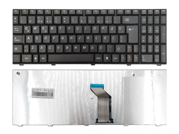 Lenovo 20125, 25009876, 25009963 25011308 Klavye (Siyah TR) ürün görseli 1