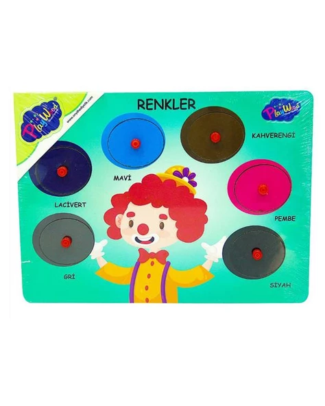 Ahşap Tutmalı Puzzle Renkler 2 ONY153 Playwood ürün görseli 1