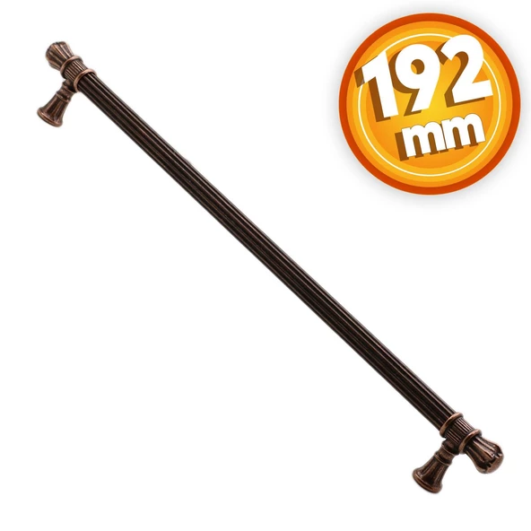 Akbatı (192 mm-192.2 cm) Eskitme Antik Bakır Metal Mobilya Mutfak Dolabı Dolap Kulpu Kulbu Kulpları ürün görseli 1