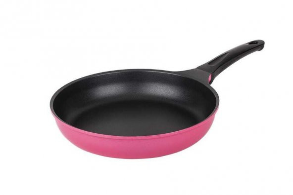 TANTİTONİ PEMBE DÖKÜM YANMAZ YAPIŞMAZ KAPLAMALI TAVA 28CM ürün görseli 1