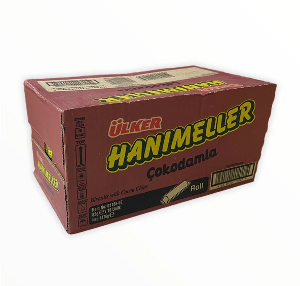 Ülker Hanımeller Rulo Çokodamla Çikolatalı Bisküvi 82 gr 18 adet ürün görseli 1