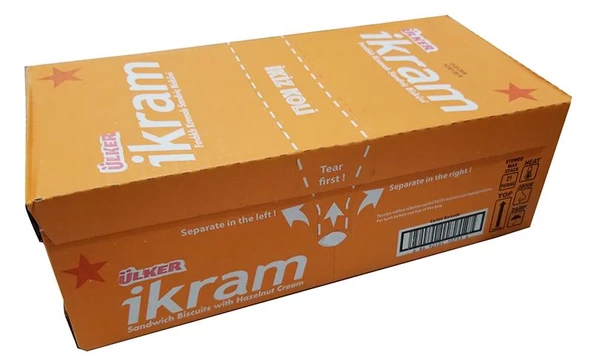 Ülker İkram Fındık Kremalı Sandviç Bisküvi 84 gr 24 adet ürün görseli 1