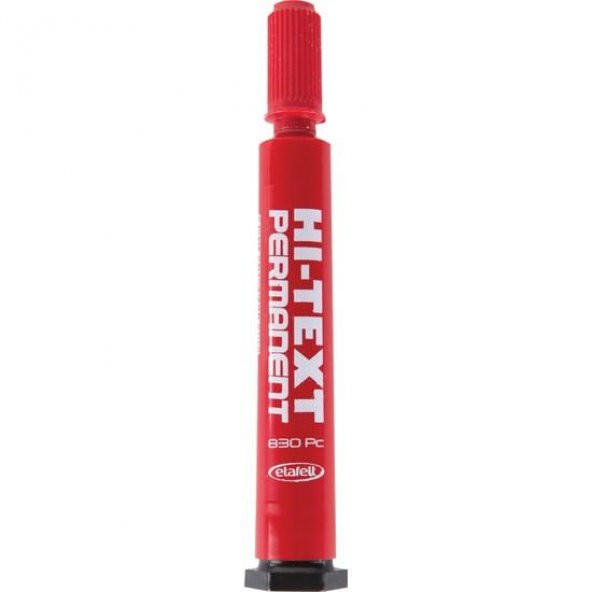 HI-TEXT PERMANENT MARKER KIRMIZI 12LI YUV (830PBK) - Resim 3