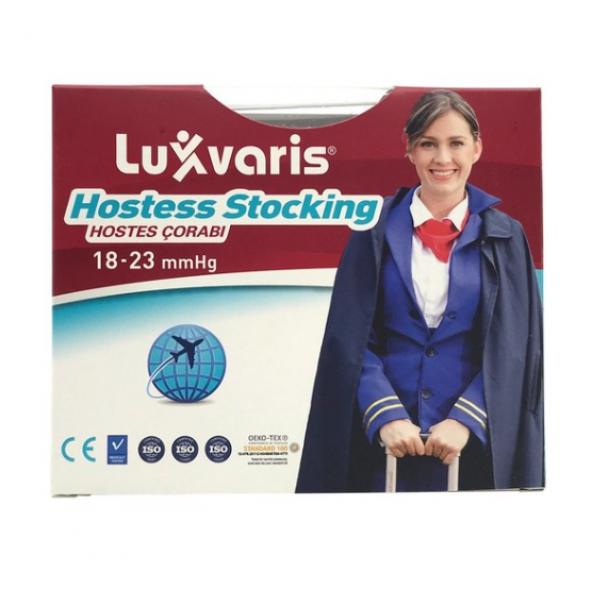 Luxvaris 845 Hostes Çorabı Külotlu Burnu Kapalı Siyah No: 3 ürün görseli 1