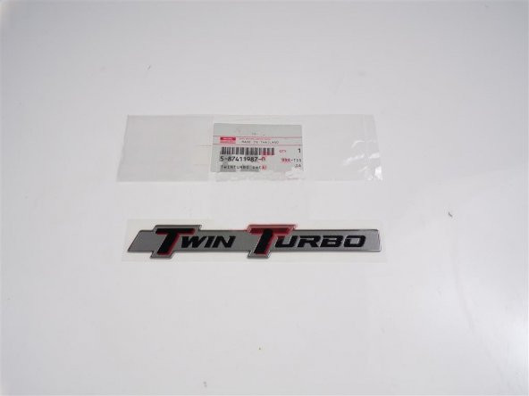 Isuzu D Max Euro 5 Twin Turbo Yazısı ORJİNAL ürün görseli 1