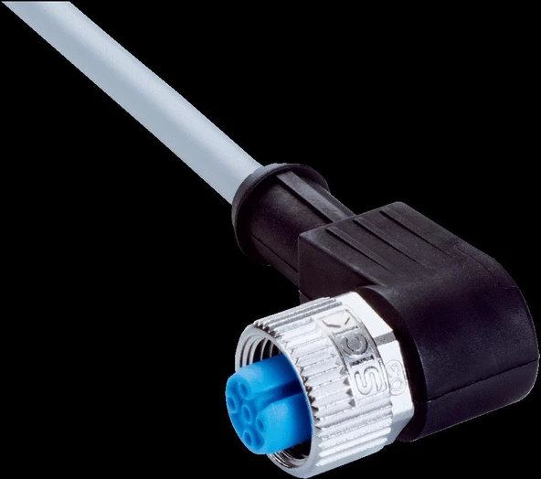 Sick Yg2a14-020vb3xleax M12 4 Pin Düz Sensör Kablosu 90 Derece 2 Metre ürün görseli 1