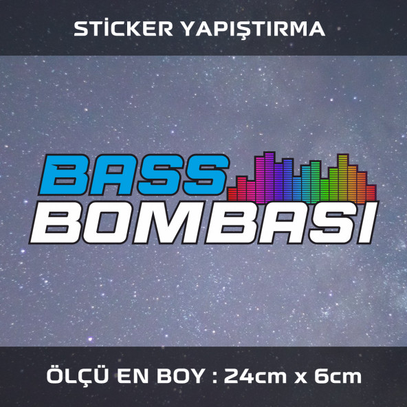 bass bombası -  2 ADET sticker araba cam bagaj uyumlu et,ket kask motosiklet dolap cam uyumlu yapışkan ürün görseli 1