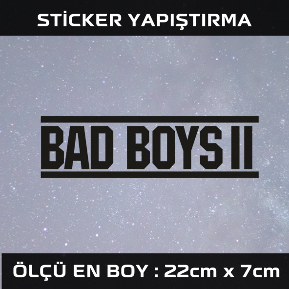 kötü çocuk -  2 ADET sticker araba cam bagaj uyumlu et,ket kask motosiklet dolap cam uyumlu yapışkan ürün görseli 1