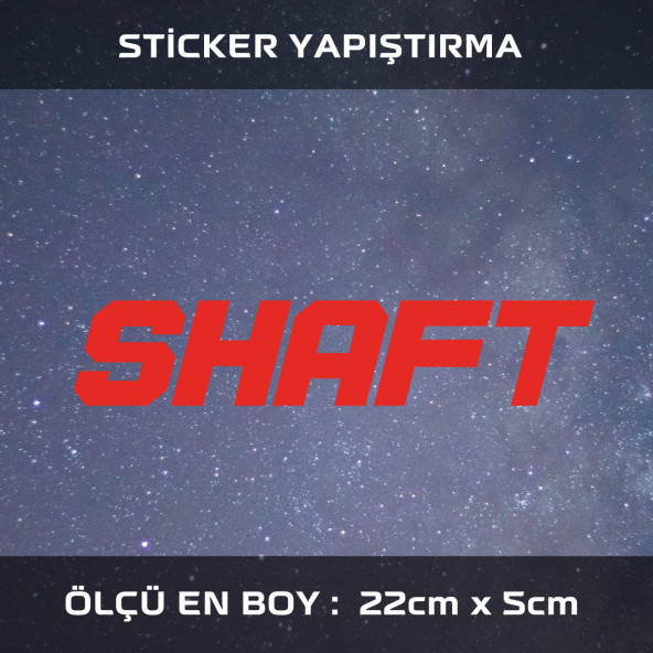 SHAFT - sticker  2 ADET araba cam bagaj uyumlu et,ket kask motosiklet dolap cam uyumlu yapışkan ürün görseli 1