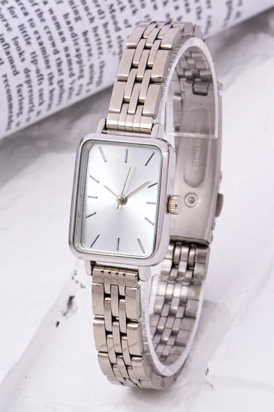 Silver Çelik Zarif Minimal Kadın Kol Saati ST-304229 ürün görseli 1