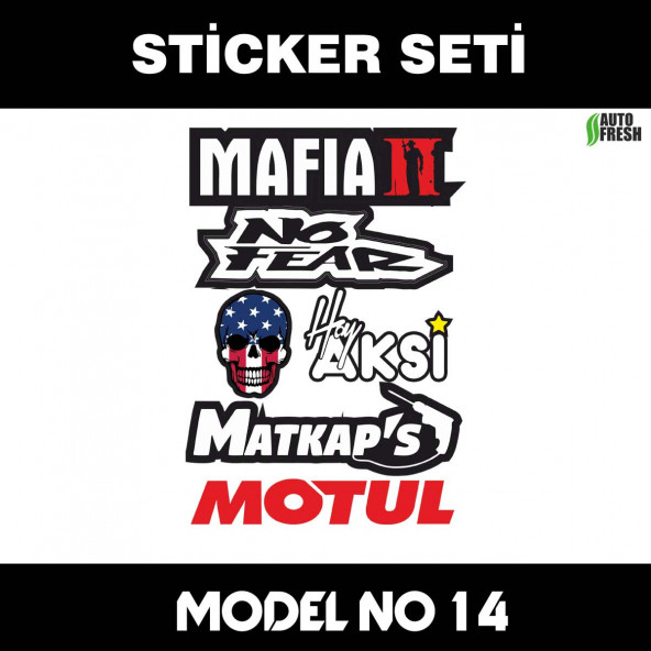 mafya matkap motul - sticker araba cam bagaj uyumlu et,ket kask motosiklet dolap cam uyumlu yapışkan ürün görseli 1