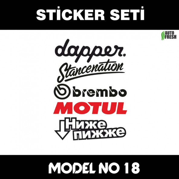 yan kapı çoklu sticker set - sticker araba cam bagaj uyumlu et,ket kask motosiklet dolap cam uyumlu yapışkan ürün görseli 1