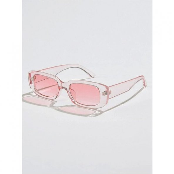 Chunky Frame Vintage Pembe Güneş Gözlüğü ürün görseli 1