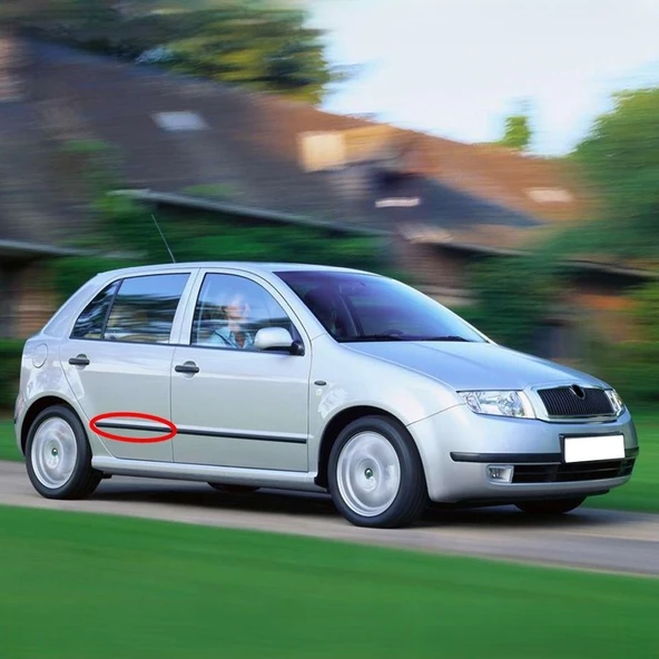 Skoda Fabia 1 2000-2008 Sağ Arka Kapı Bandı Çıtası 6Y0853754 ürün görseli 1