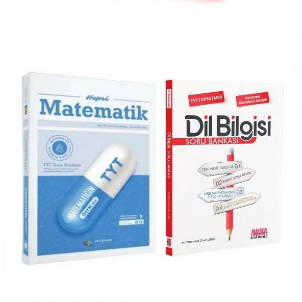 Antrenmanlarla Tyt Hepsi Matematik Ve Akm Dil Bilgisi Soru Bankası Seti 2 Kitap ürün görseli 1